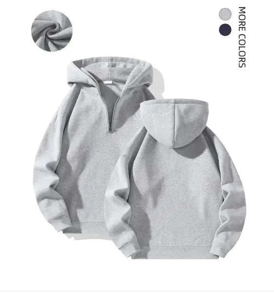 Half Zip Up Hoodie